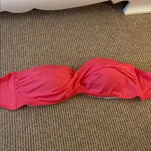 Pink strapless Mossimo Supply Co. swimsuit top